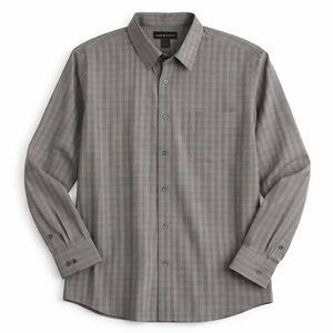 Croft & Barrow Gray Plaid Button Down | Soft Business Casual XL